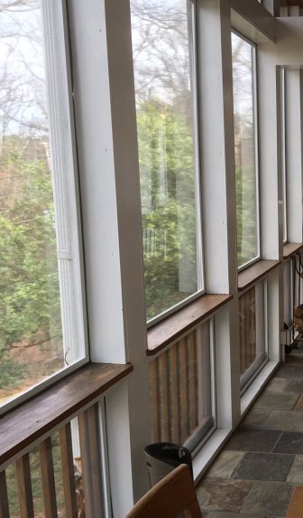 Porch window insert panels